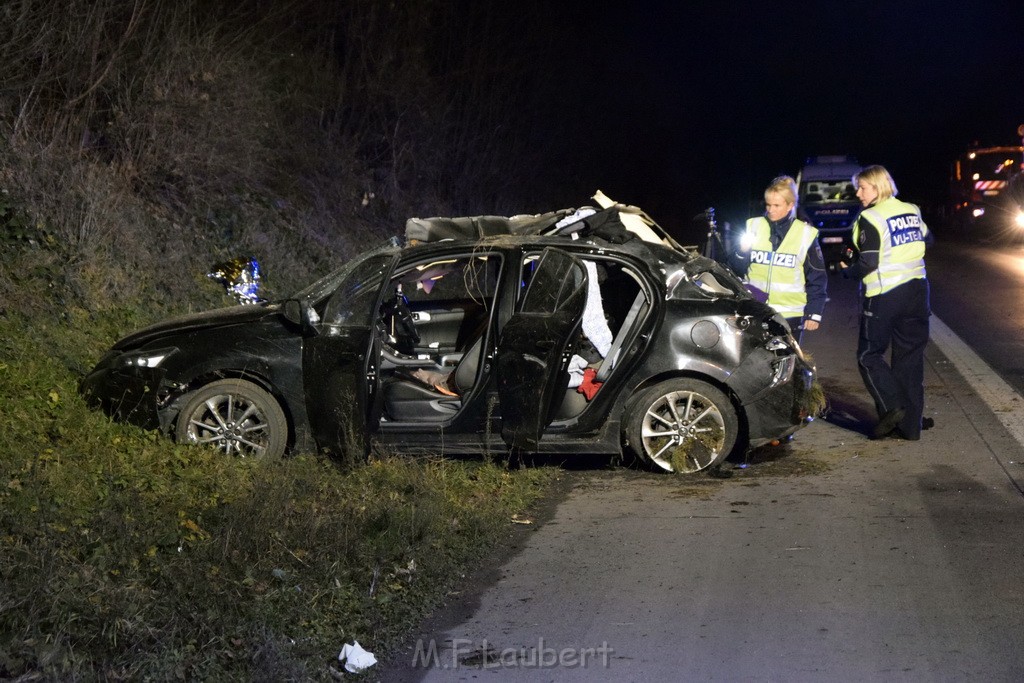 Schwerer VU A 4 Rich Olpe kurz vor AS Koeln Klettenberg P022.JPG - Miklos Laubert